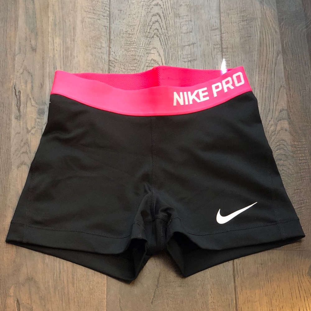 Nike Spandex Compression Short - Pink Waist Band